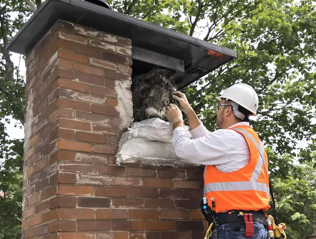 Humane removal of debris and animals by Brea Chimney Sweep in Brea, CA