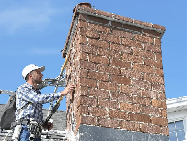 Brickwork for a chimney rebuild by Brea Chimney Sweep in Brea, CA
