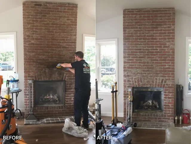 Finished chimney sweeping service by Brea Chimney Sweep in Brea, CA
