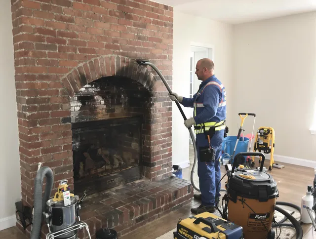 Brea Chimney Sweep expert performing detailed chimney sweep in Brea, CA