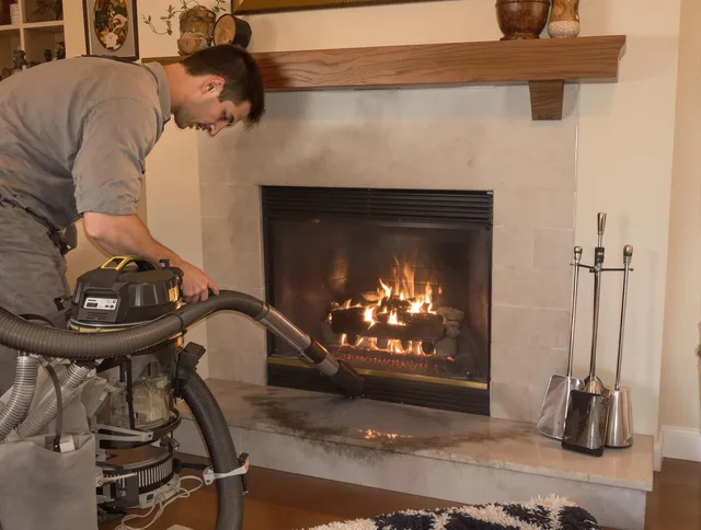 Routine fireplace upkeep by Brea Chimney Sweep in Brea, CA